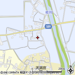 福岡県朝倉市四郎丸周辺の地図