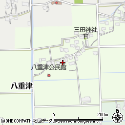 福岡県朝倉市八重津1056周辺の地図