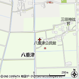 福岡県朝倉市八重津1049周辺の地図