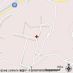 愛媛県西予市城川町魚成3945-1周辺の地図