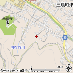 愛媛県西予市三瓶町津布理周辺の地図