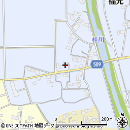 福岡県朝倉市福光1012周辺の地図