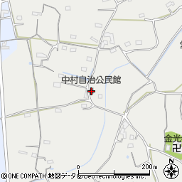 中村自治公民館周辺の地図