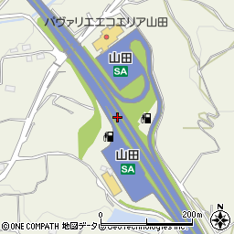 山田ＳＡ周辺の地図