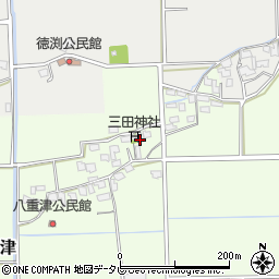 福岡県朝倉市八重津954周辺の地図