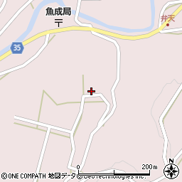 愛媛県西予市城川町魚成3998周辺の地図