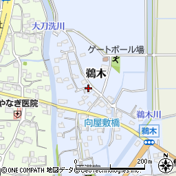 福岡県三井郡大刀洗町鵜木周辺の地図