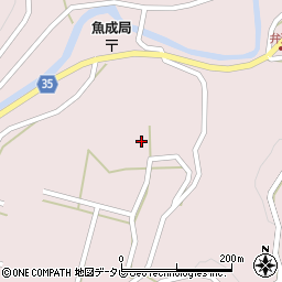 愛媛県西予市城川町魚成3927周辺の地図