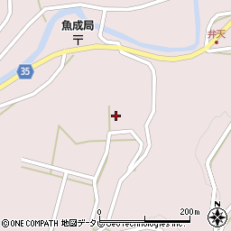 愛媛県西予市城川町魚成4001-1周辺の地図