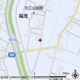 福岡県朝倉市福光423-1周辺の地図