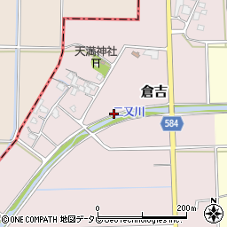 福岡県朝倉市倉吉周辺の地図