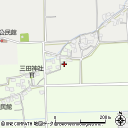 福岡県朝倉市八重津909周辺の地図