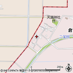 福岡県朝倉市倉吉389周辺の地図