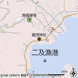 賀茂神社周辺の地図