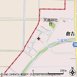 福岡県朝倉市倉吉320周辺の地図