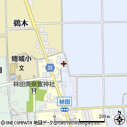 福岡県朝倉市福光125-5周辺の地図