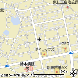 大分県速見郡日出町3822-8周辺の地図