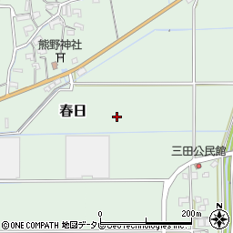 福岡県三井郡大刀洗町春日周辺の地図