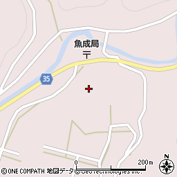 愛媛県西予市城川町魚成3691-3周辺の地図