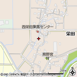 福岡県三井郡大刀洗町栄田411周辺の地図