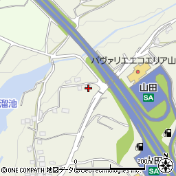 福岡県朝倉市山田1350周辺の地図