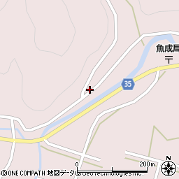 愛媛県西予市城川町魚成3304周辺の地図