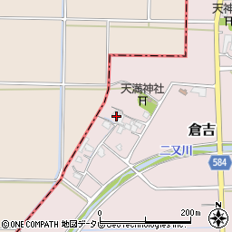 福岡県朝倉市倉吉305周辺の地図