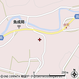 愛媛県西予市城川町魚成4031周辺の地図