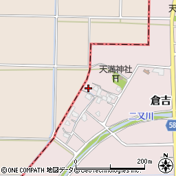 福岡県朝倉市倉吉304周辺の地図