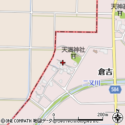 福岡県朝倉市倉吉310周辺の地図