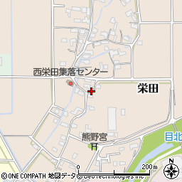 福岡県三井郡大刀洗町栄田424周辺の地図