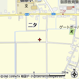 福岡県小郡市二タ周辺の地図