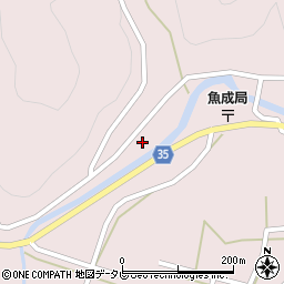 愛媛県西予市城川町魚成3341周辺の地図