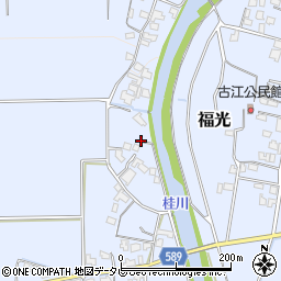 福岡県朝倉市福光382-2周辺の地図