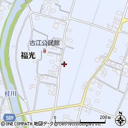 福岡県朝倉市福光490-1周辺の地図