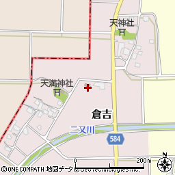 福岡県朝倉市倉吉335周辺の地図