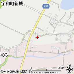 愛媛県西予市宇和町新城696周辺の地図