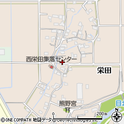 福岡県三井郡大刀洗町栄田416周辺の地図