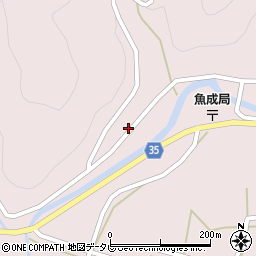 愛媛県西予市城川町魚成3336周辺の地図