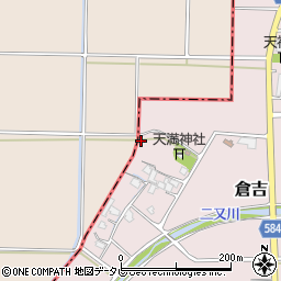 福岡県朝倉市倉吉350周辺の地図