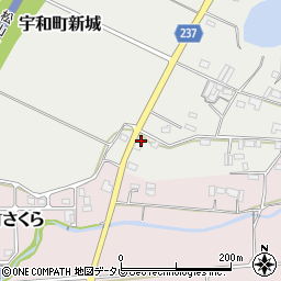 愛媛県西予市宇和町新城695周辺の地図
