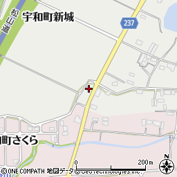 愛媛県西予市宇和町新城672周辺の地図