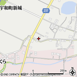 愛媛県西予市宇和町新城692-1周辺の地図