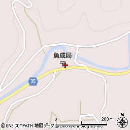愛媛県西予市城川町魚成3674-1周辺の地図