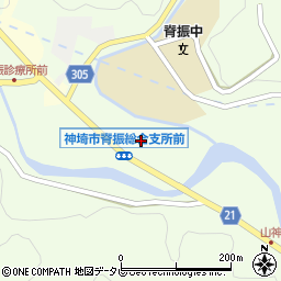 神埼市立図書館　脊振分館周辺の地図