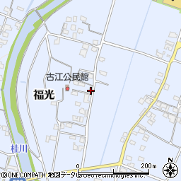 福岡県朝倉市福光412周辺の地図