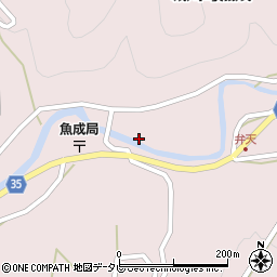 愛媛県西予市城川町魚成3644-3周辺の地図