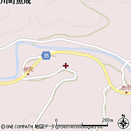 愛媛県西予市城川町魚成4234周辺の地図