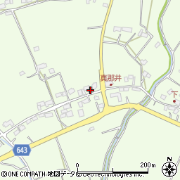 真那井簡易郵便局周辺の地図