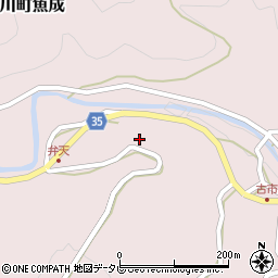 愛媛県西予市城川町魚成4337周辺の地図